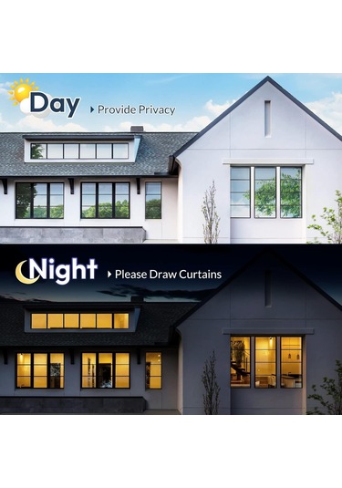 One Way Pencere Tonu, Buzlu Cam Pencere Filmi, 17.5 X 6,5 Feet