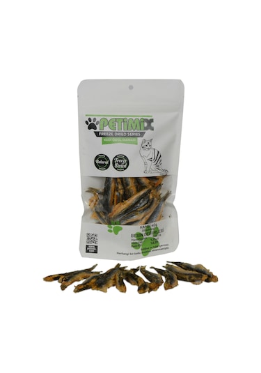 Petimix Freeze Dry Hamsi Kedi Ödül Maması 40 G