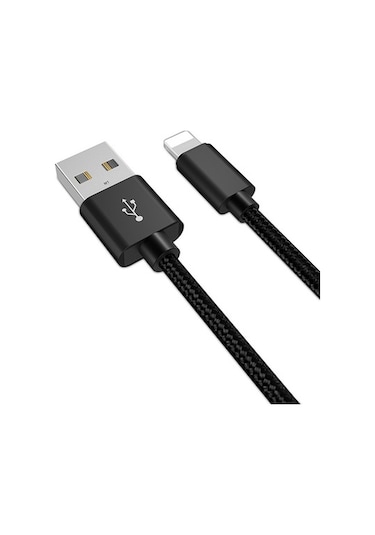 Ally Apple iPhone Uyumlu iOS 3.0A Hızlı Şarj Halat Usb Kablo 20Cm (324799018)