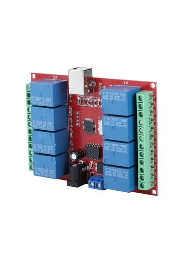 Konesam 8 Yollu 12v Usb Kontrollü Bilgisayar Röle Modülü - Stabil Bağlantı, Çift Güç Girişi, Wın7/xp Desteği