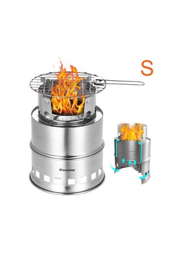 Mufunye Taşınabilir Ortak Ateşli Çelik İçli Alkollu Ocak Foldable - Windproof Çok Renkli