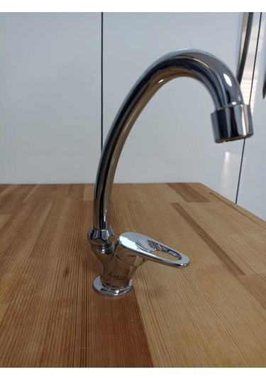 Krom Tek Su Girişli Bat Mermerden Krom