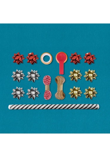 Siyah Verev Beyaz Ambalaj Kağıdı Seti 10 Rulo Kağıt 70x100 Cm