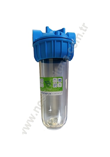 Atlas 10 İnç Kartuş Filtre için Tekli Filtre Kabı