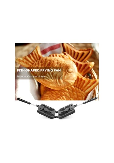 Ulzyvf Yapıcı Taiyaki Siyah Balık Şekilli Kek Wp Siyah