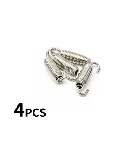 Hightower 4 Adet 2.17x1.18 İnç Evrensel Motosiklet Egzoz Yayı - Paslanmaz Çelik Dayanıklı Susturucu Aksesuarı