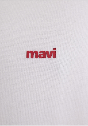 Mavi - Mavi Baskılı Beyaz Tişört 0612216-620 Beyaz
