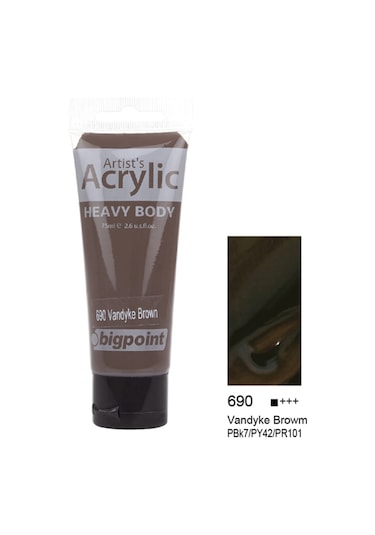 Akrilik Boya 75 Ml Vandyke Brown 690 A