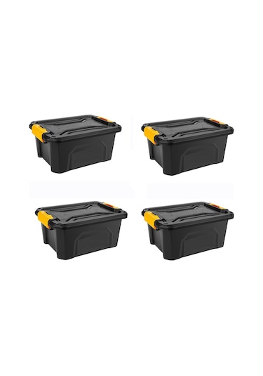 Kamp Malzemeleri Düzenleyici Organizer 4'Lü Set 38.5X29.5X17.5 Cm Siyah