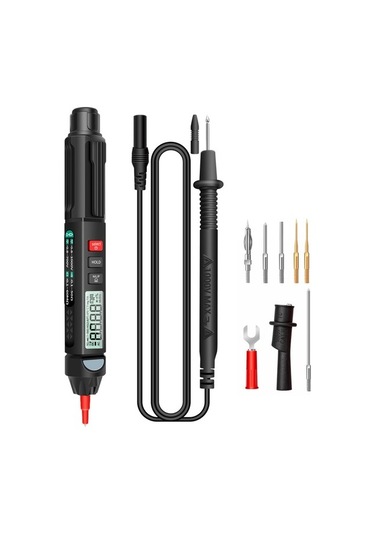 Agoodshop A3007 6000 Sayım Dijital Kalem Multimetre - Siyah