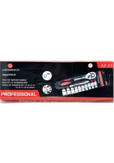 Azim 1/2 Lokma Takımı Seti Cırcır Kollu 12 Parça