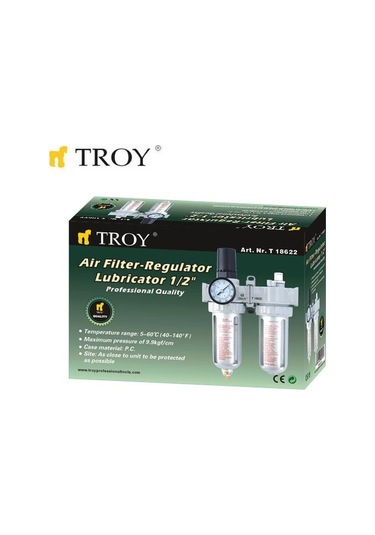 Troy 18622 Şartlandırıcı (Filtre + Regülatör + Yağlayıcı) 1/2(N)P N11.13006