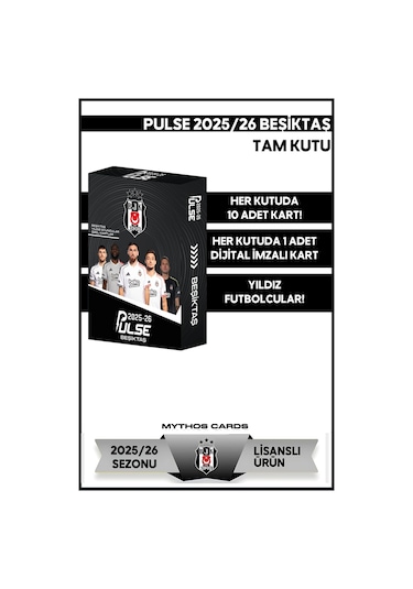 Beşiktaş - Pulse Futbolcu Kartları 2025/26 - Paket