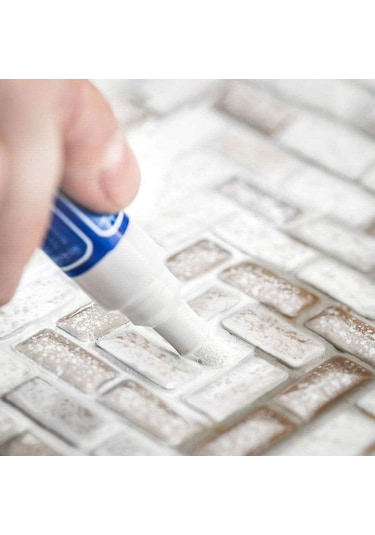 Derz Kalemi Derz Dolgu Yenileme Hızlı Kuruyan Su Bazlı Kokusuz Kalıcı Fayans Yenileme Kalem 3'lü Set