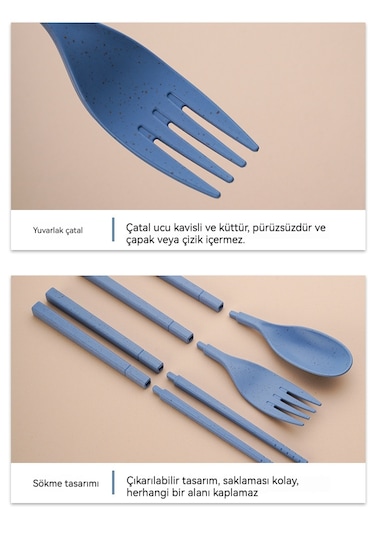 Çocuk 3 Parçalı Portatif Sofra Takımı-koyu Yeşil Koyu Yeşil