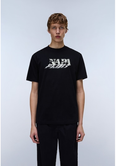 Napapijri S-lodestar Ss Erkek T-shirt-31975 Siyah