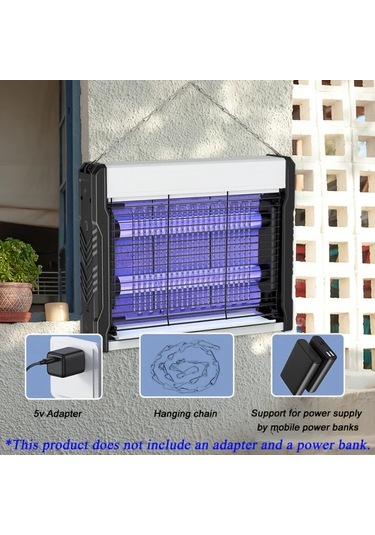 Xuweiwei Beyaz Usb Güçlü Elektrikli Mini Sivrisinek Öldürücü Uv Böcek Lambası Abs Malzeme Yatak Odası Mutfak Ev İçin