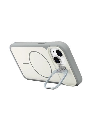 Apple, Uyumlu iPhone 15 Pale Magsafe Standlı Kapak - Beyaz 90187694
