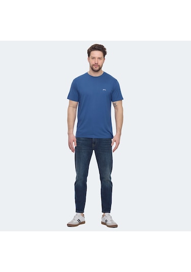 Slazenger KRATER Erkek  Indigo Tişört