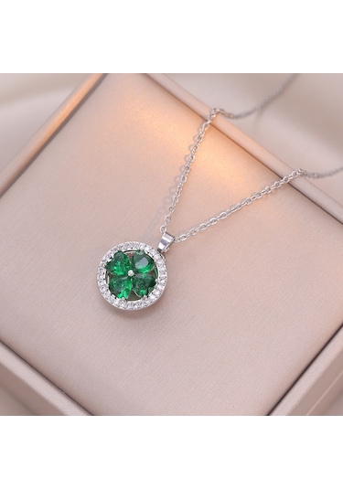 Bayan Kolye: Moda Estetiği Titanyum Çelik Kolye No.288 Çok REnkli