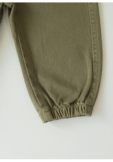 Kitikate Organik Gabardin Bebek Pantolon Yeşil Yeşil