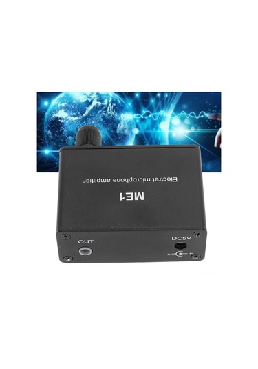 Moveevo Alüminyum Elektret Mikrofon Amfi - 0-20db Kazanç Ayarı, 3.5mm Giriş, 3 Çıkış Portu, 10+ Saat Kullanim Süresi