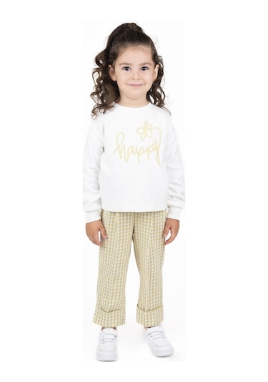 Bestkids Kız Çocuk Yazı İşlemeli Sweatshirt 2-6 Yaş 001