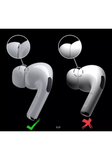 Maestro Store Airpods Uyumlu Pro İçin Kulak Uçları 4 Boyut: Xs, S, M, L 234627306 Beyaz