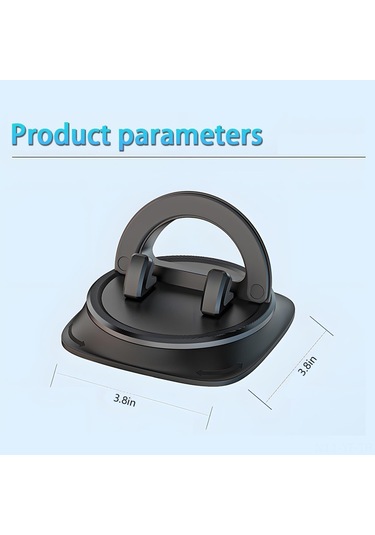 Yifomall Araç İçin 360 Derece Dönebilen, Kaymazsız Abs-silikon Telefon Tutucu - Navigasyon Ve Konuşma İçin Kolay Kurulumlu Siyah Zm-17