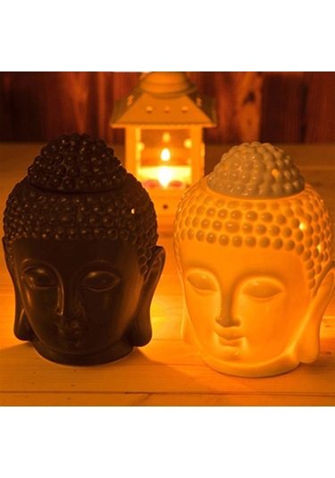 Dekoratif Buda Tasarımlı Buhurdanlık 14 Cm Yağ Hediye