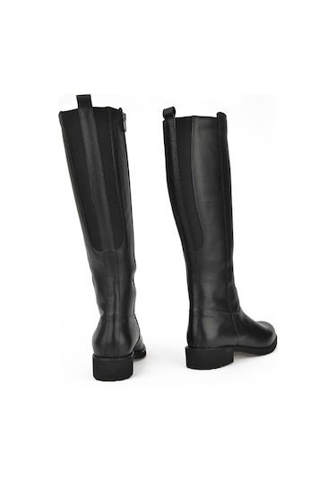 Ziya, Kadın Hakiki Deri Çizme 13319z8011 Siyah