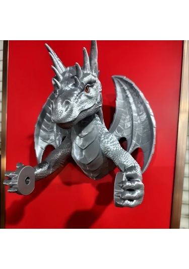 Willowhaven 1 Adet Ejderha Desenli Tuvalet Kağıdı Askısı Altın Renk Banyo Ev Ofis Yatak Odası Altın Rengi