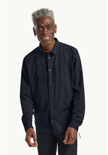 Jack Wolfskin Sierra Canyon Ls M Erkek Gömlek-29676 Lacivert