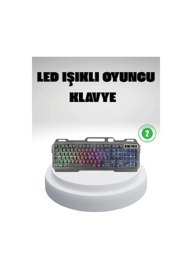 Rgb Işıklı Klavye Mouse Seti Türkçe Q, Ayarlanabilir Dpi, Ergonomik Ve Dayanıklı Tasarım