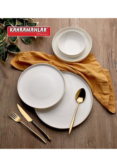 Zühre 55 Prç Yemek Takımı Gold Yaldızlı