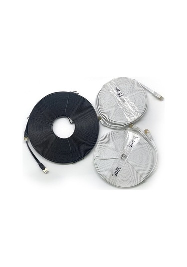 Ebitda Yüksek Dayanıklı Cat7 Saf Bakır Ağ Kablosu - 2m/30m Siyah Ev/ofis Kullanımı İçin