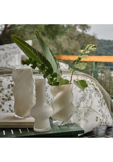 Linens Linzi Vazo 12,5x12,5x28 Cm Ekru Ekru