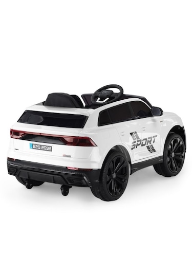 Baby2go 2693 Sport Akülü Araba 12 Volt / Beyaz Beyaz