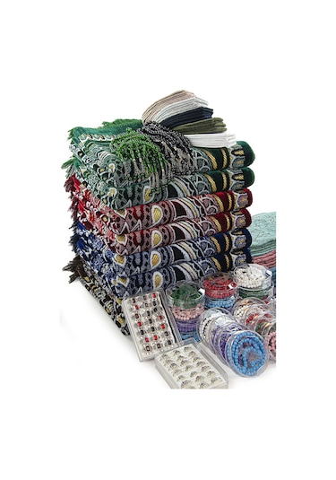 Sümbül Efendi 20 Kişilik Hac Ve Umre Kadife Seccade Set