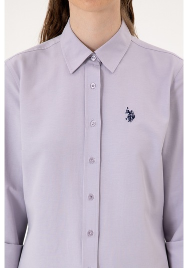 U.s. Polo Assn. Kadın Lila Gömlek Basic 50316711-vr245 Lavanta