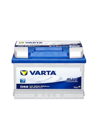Varta Ana Bayinden D59. 12v 60ah Alçak Tip Akü