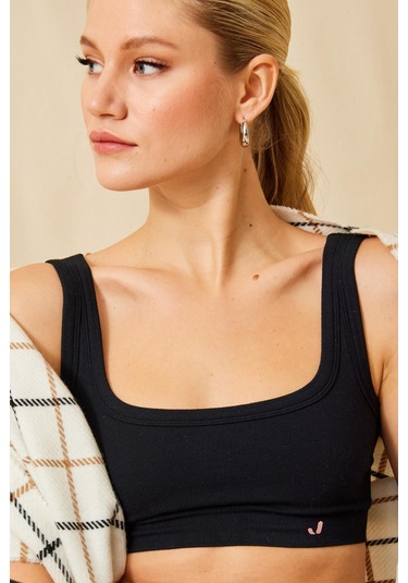 Aura Çift Katlı Modal Bra Siyah Siyah