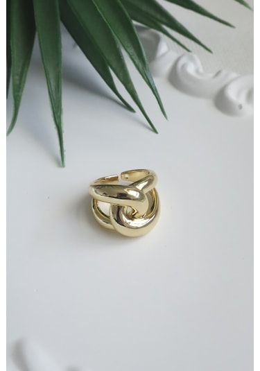 Kadın Yüzük İç İçe Düğüm Ayarlanabilir Yüzük Çok Renkli