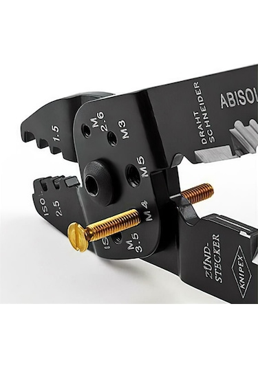 Knipex 9722240 Pabuç Sıkma Ve Kablo Sıyırma Pensesi