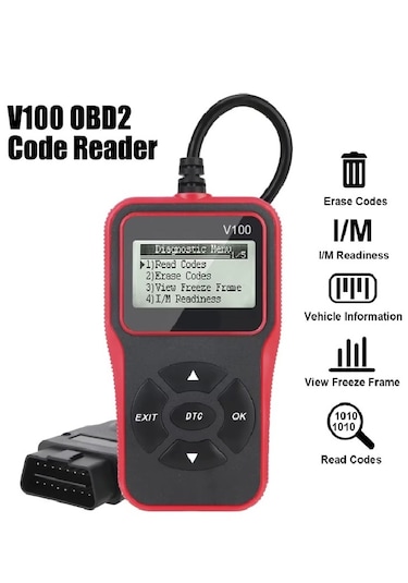 Obd2 Kod Okuyucu Eobd Obd 2 Tarayıcı Araç Teşhis Araçları Dijital Ekran Evrensel 16 Pin Hata Sil