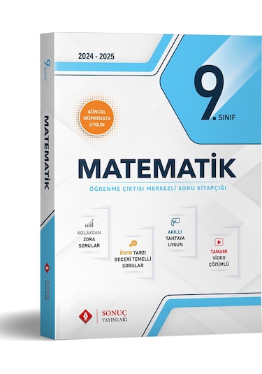 Sonuç 2025 9. Sınıf Matematik Modüller Set Sonuç Yayınları