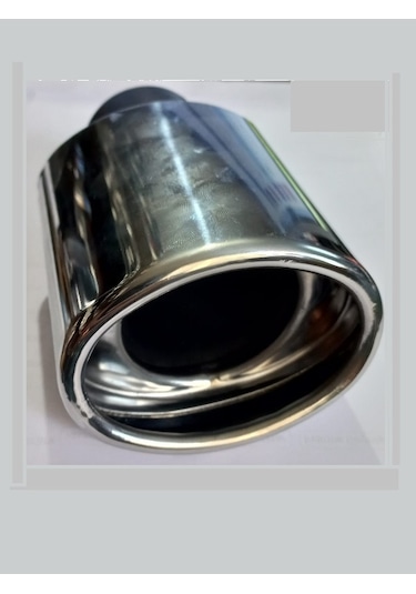 İÇİ DOLU YASSI KROM TEKLİ EGZOZ UCU