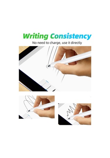 Fonken Evrensel 2 In 1 Android - iOS - iPad Uyumlu Stylus Çizim Kalemi Beyaz