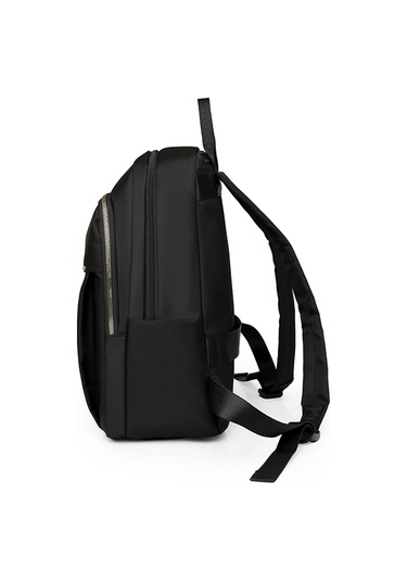Lixiaqu01 Naylon Sırt Çantası Kadın Dönüştürülebilir Omuz Siyah