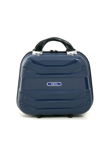 Yefa Pp Polipropilen Kırılmaz Büyük & Makyaj Boy 2'li Valiz Seti Lacivert
